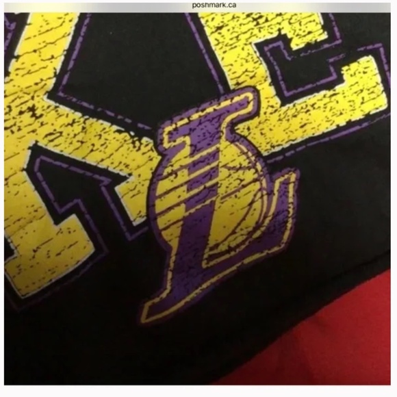 Ladies NBA cropped Los Angeles Lakers hoodir - Picture 3 of 3